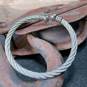 Men’s Cable Bracelet 8.5” Stainless Steel